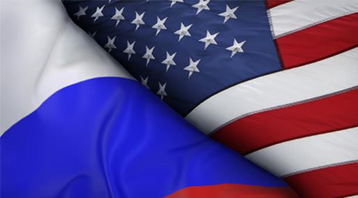 US Russian Flags