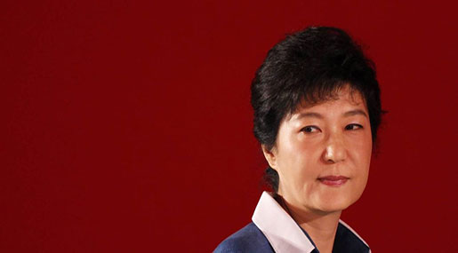 S Korean Ruling Party Urges Park to Quit in April S Korean Ruling Party Urges Park to Quit in April