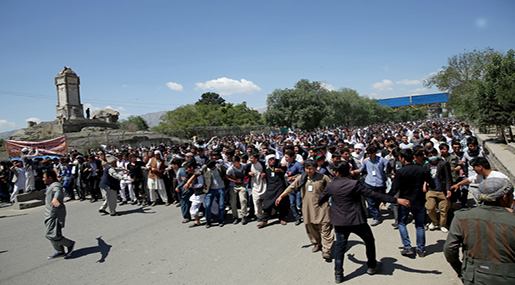 Afghan Capital Locked Down for Large Demonstration