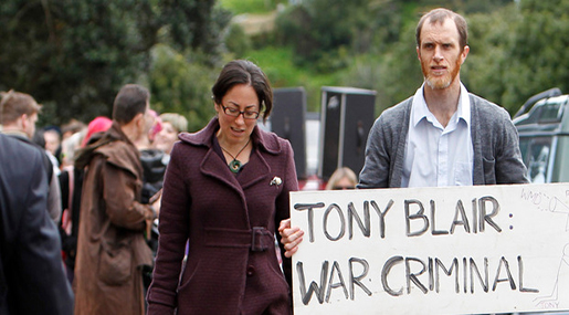 blair protest