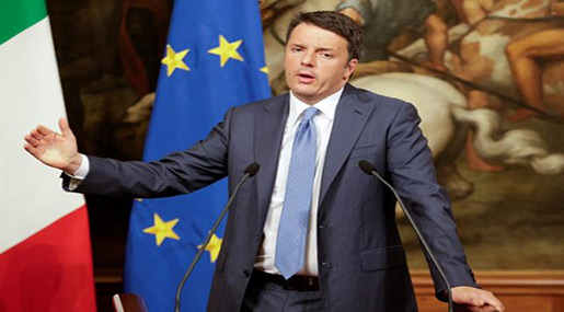 Italian PM Matteo Renzi