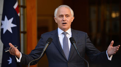 Australian PM Malcolm Turnbull