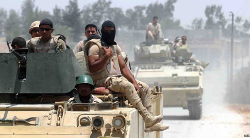 Egyptian military in Sinai 