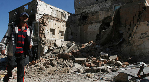 Destruction in Yemen 