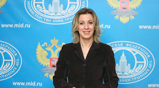 Russian MoD spokeswoman Maria Zakharova