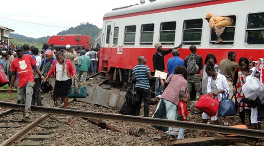 Cameroom train crash site