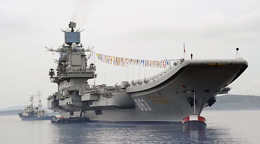 Russian aircraft carrier 