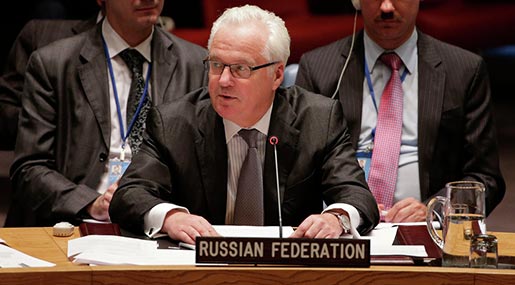 Russia's UN Ambassador Vitaly Churkin 