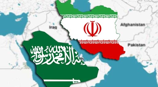Saudi Iran map