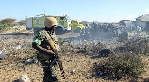 Shabaab Suicide Bomber Hits AU Base in Somalia Shabaab Suicide Bomber Hits AU Base in Somalia