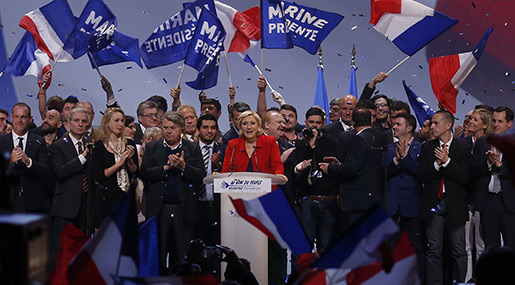 French presidential hopeful Marine Le Pen 