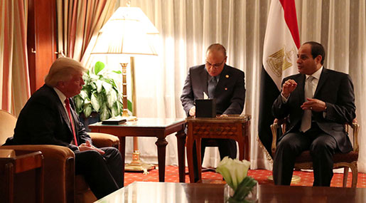 Egypt's Sisi to Meet Trump in the WH Egypt’s Sisi to Meet Trump in the WH