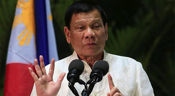 Philippine President Rodrigo Duterte