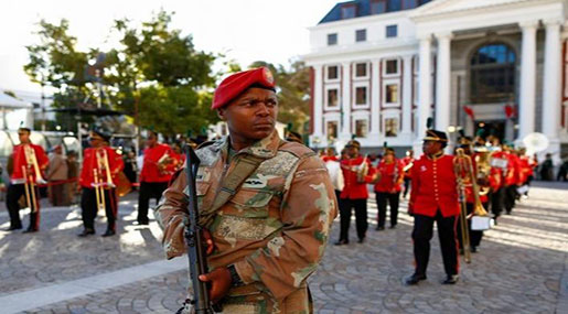 S African Opposition Seeks Court Order to Bar Military from Parliament S African Opposition Seeks Court Order to Bar Military from Parliament