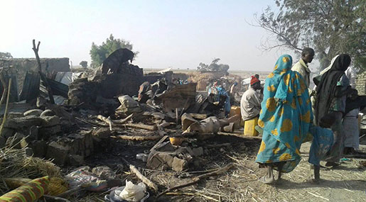 Nigerian Military Jet ‘Mistakenly' Bombs Refugee Camp, Kills 100+ Nigerian Military Jet ‘Mistakenly’ Bombs Refugee Camp, Kills 100+