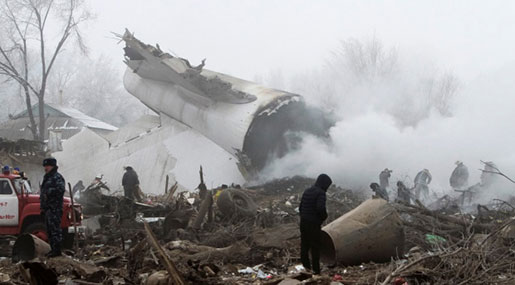 37 Killed As Cargo Plane Crashes in Kyrgyzstan