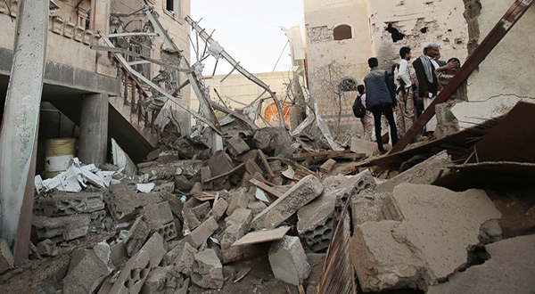 Destruction in Yemen