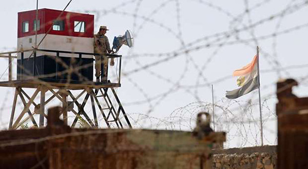 An Egyptian army checkpoint in Sinai  