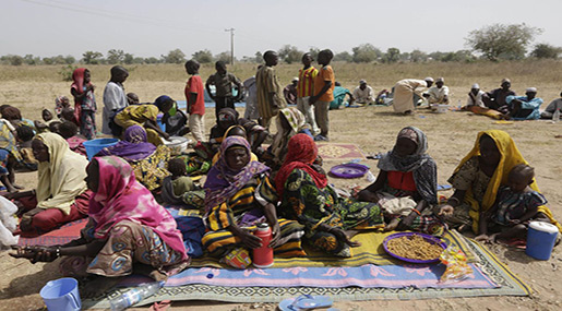 Nigerian fleeing Boko Haram