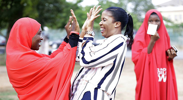 Chibok Schoolgirl Joyfully Reunites With Family in Nigeria Chibok Schoolgirl Joyfully Reunites With Family in Nigeria