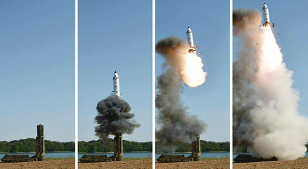 North Korea missile test
