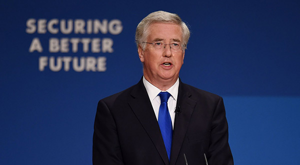 UK Defense Secretary Michael Fallon