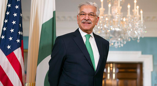 Pakistani Foreign Minister Khawaja Asif