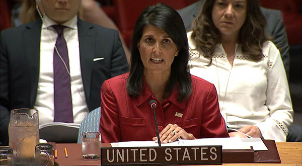 UN Ambassador Nikki Haley