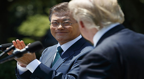 Trump, Moon Agree on New Arms worth Billions of Dollars Trump, Moon Agree on New Arms worth Billions of Dollars