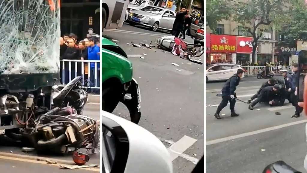 China: Man Hijacks Bus, Drives It into Crowd, Killing 5 & Injuring 21 in Longyan