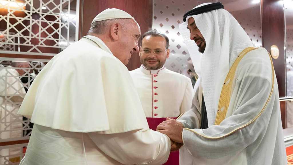 Pope Condemns Saudi War on Yemen before Landing in UAE