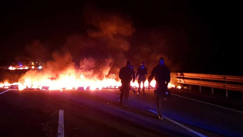 Catalonia Protesters Burn Tires, Block Highways over Separatist Trial