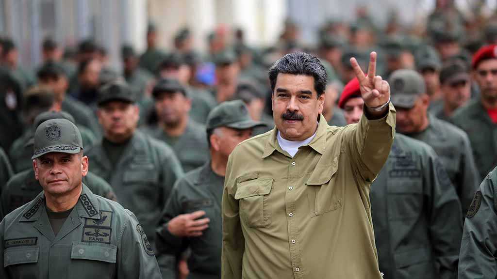 Venezuelan Military Personnel Waiting for US with Weapons in Their Hands