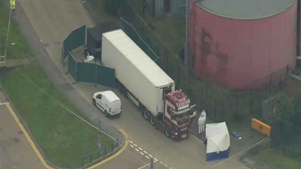 UK Police Finds 39 Bodies in Truck Container