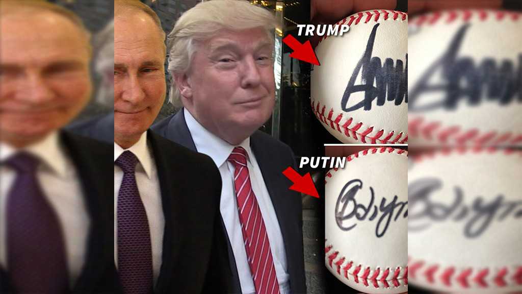 Baseball Allegedly Signed by Putin and Trump Up for Sale for $54k