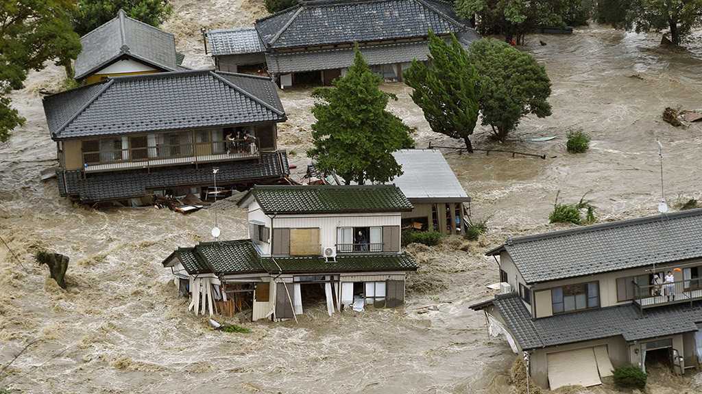 Nearly 15k Houses Suffer Damages from Floods, Landslides in Japan