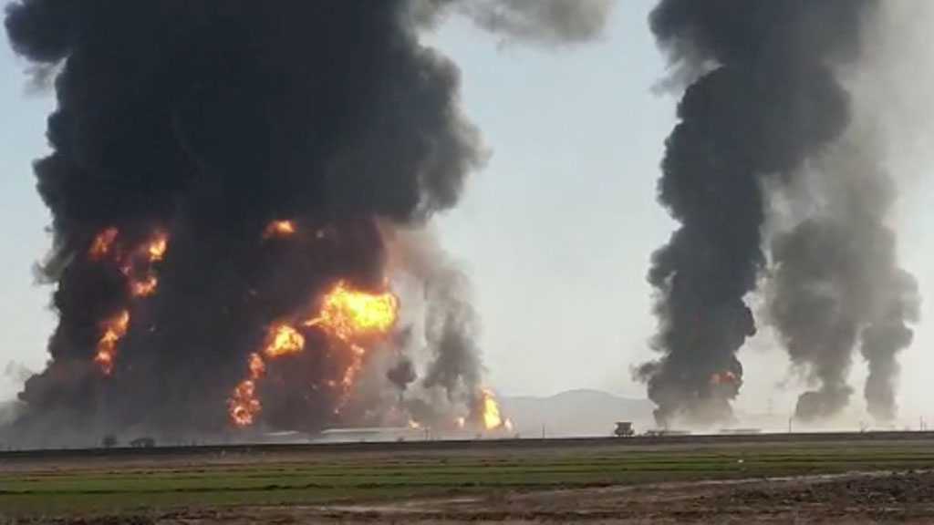 Massive Blaze at Afghan-Iran Border, Rescue Operation Underway