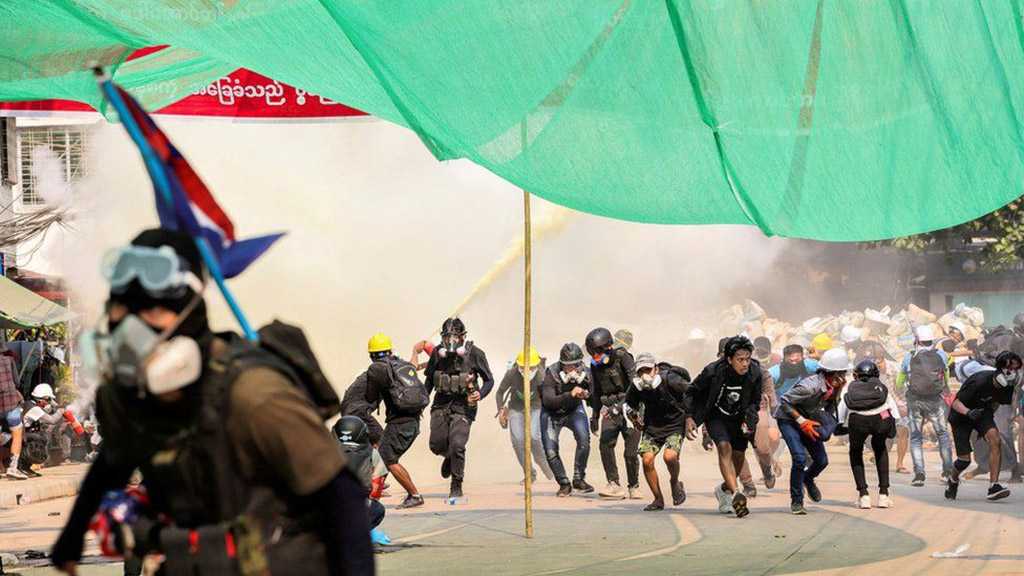 Protests Erupt Again Amid a Show of Force by Coup Leaders in Myanmar