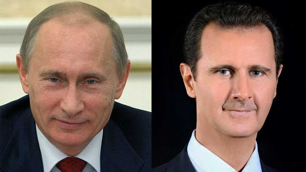 Al-Assad, Putin Discuss Economic Cooperation, Combatting Pandemic