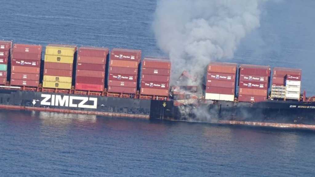 Fire Breaks Out on “Israeli” Container Ship with Chemicals Off Canada’s Coast