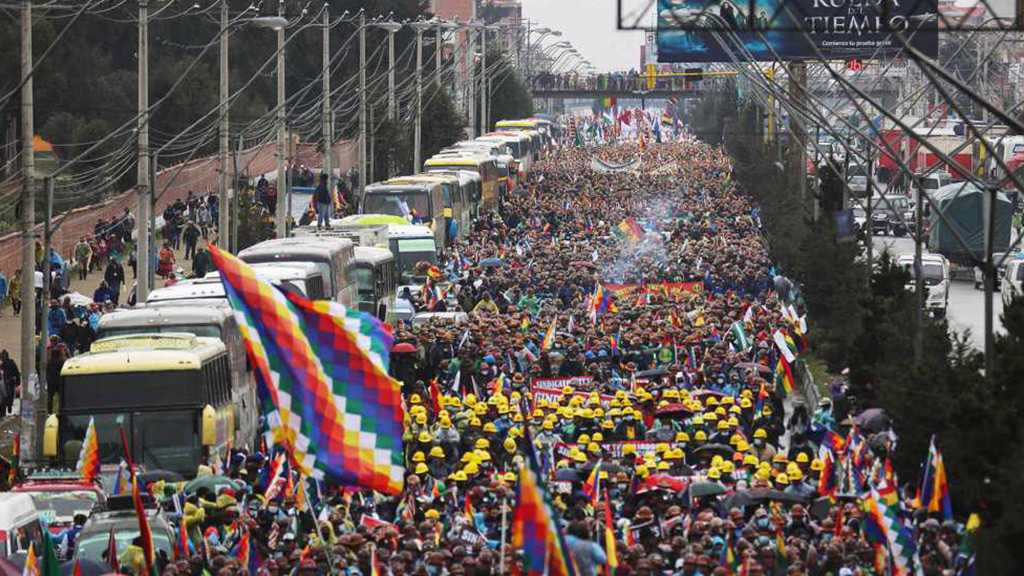 Bolivia’s Socialists March into La Paz, Warn Against Another Coup
