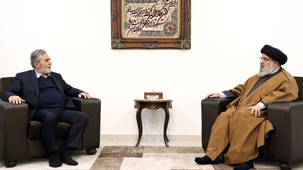 Sayyed Nasrallah Receives Islamic Jihad SG Ziad Nakhala