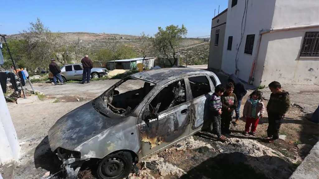 Zionist Settlers Vandalize Palestinian Cars in West Bank