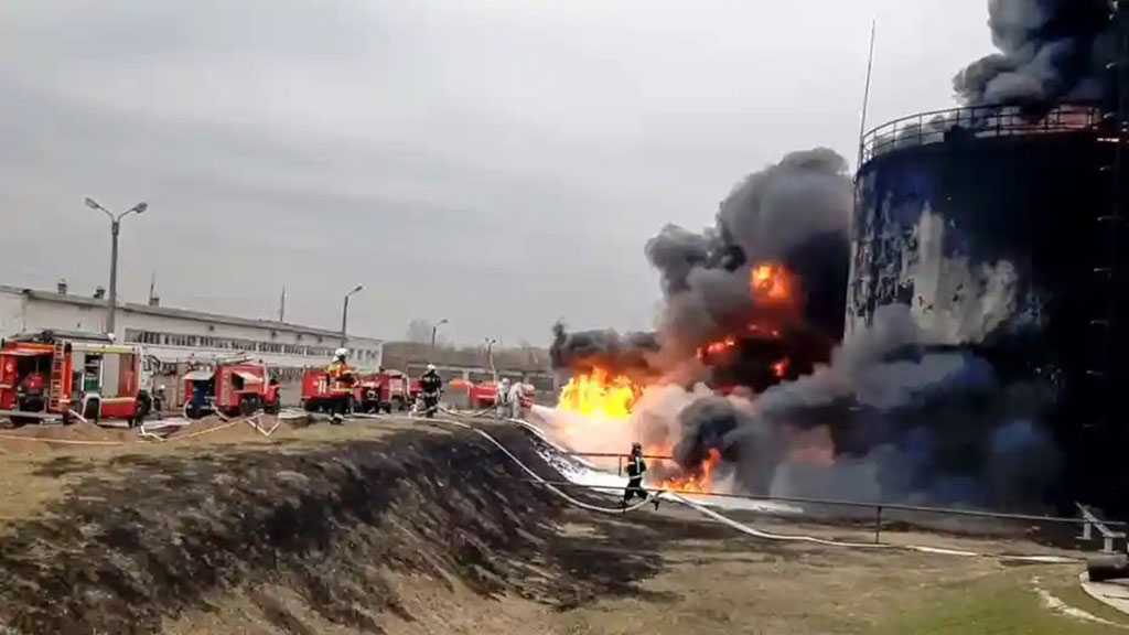 Russian Regional Governor: Ukraine Attacked Oil Depot Inside Russia