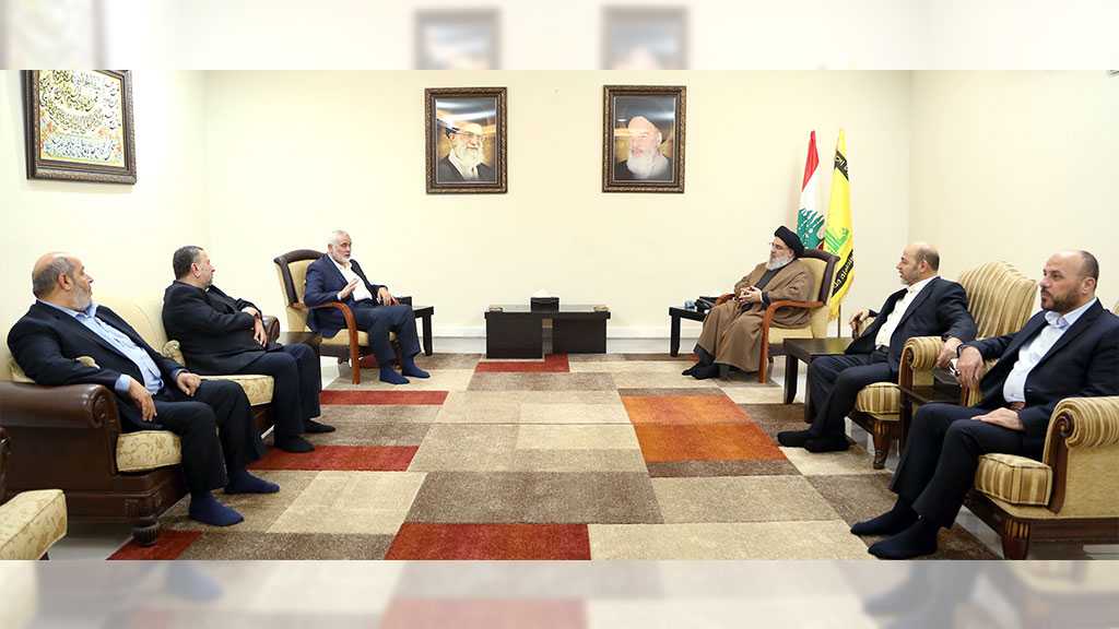 Sayyed Nasrallah Receives Haniya: Axis of Resistance Cooperates to Serve the Central Goal ’Palestine’