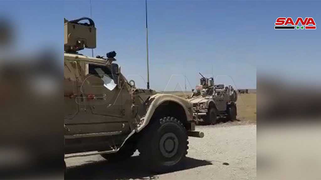 Syrian Army Checkpoint Intercepts US Occupation Convoy in Surroundings of Hasaka