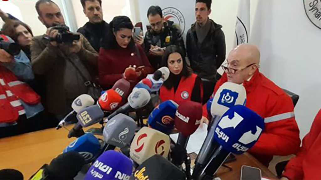 Syrian Arab Red Crescent Calls for Lifting Siege to Support Rescue Efforts after the Devastating Earthquake