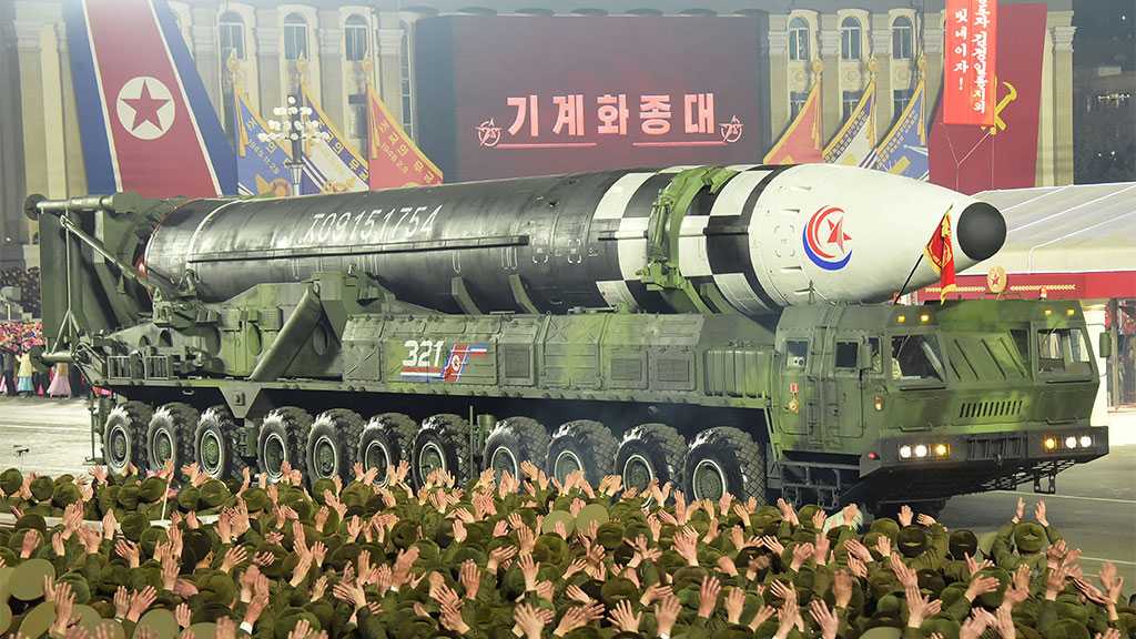 North Korea Shows Off Advanced ICBM At Nighttime Military Parade