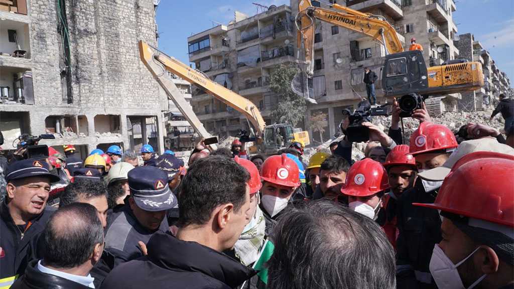 Assad Visits Quake-hit Aleppo, Promises Nonstop Efforts to Ease People’s Suffering