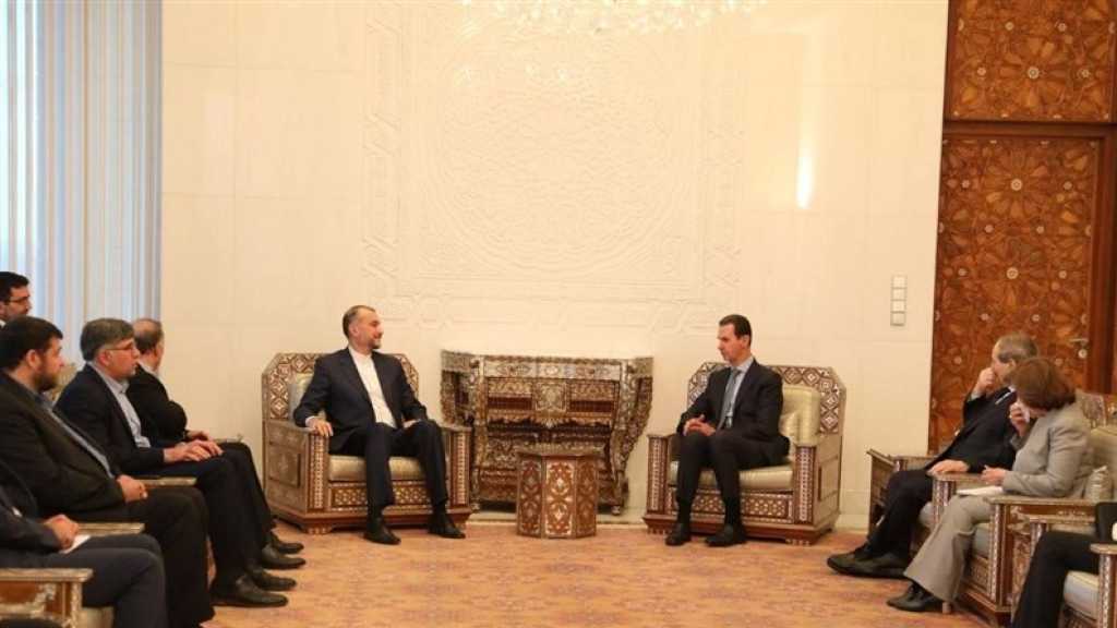 Abdollahian Meets Al-Assad: “Israeli” Attacks on Syria Reveals Entity’s Brutalities 